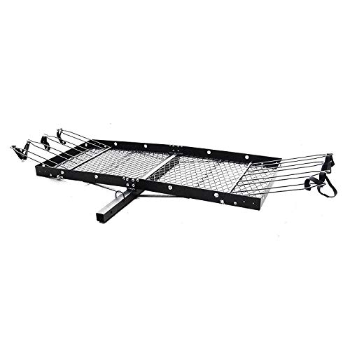 Tow Tuff 62-Inch Steel Cargo Carrier with Bike Rack, 500 ... Heavy-Duty Capacity: Built from rugged steel, this