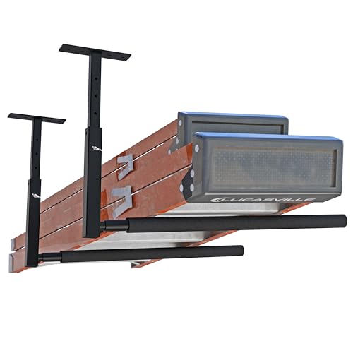 TRUSOON Adjustable Ladder Ceiling Rack, Kayak Overhead Ga... OPTIMIZE YOUR SPACE: The TRUSOON Adjustable Ladder