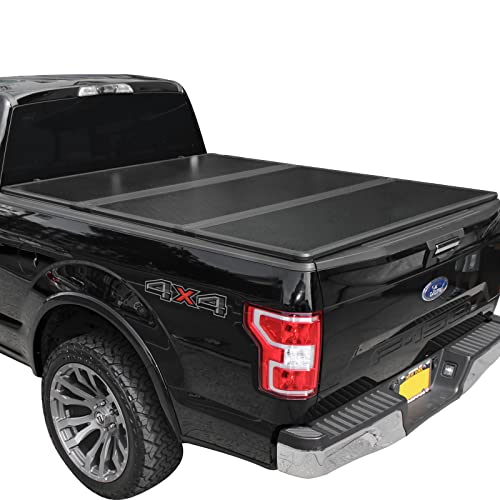 Tutel Hard Shell Folding Truck Bed Tonneau Cover|Fits 201... Fits 2015 - 2026 Ford F150 5'5"Bed (66")