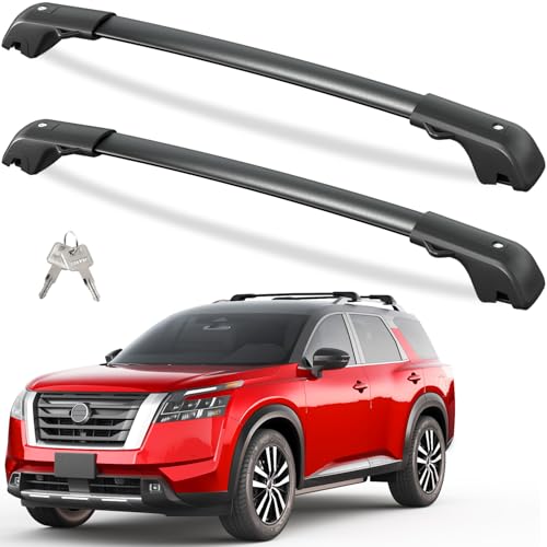 Tuyoung 300lbs Lockable Roof Rack Cross Bars Compatible w... 【Compatible Vehicle】Compatible with Nissan Pathfin