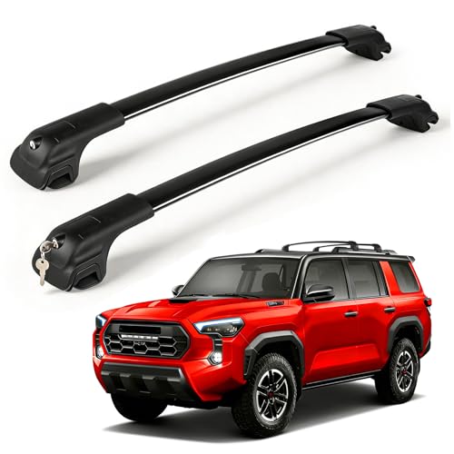 Upgraded Lockable Roof Rack Cross Bars Compatible with To... COMPATIBLE: Roof rack compatible with Toyota 4Runn
