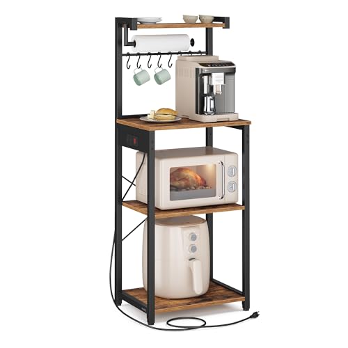 VASAGLE BARNET Collection - Kitchen Bakers Rack with Powe... Modern Form, Lasting Appeal: Clean lines and balan