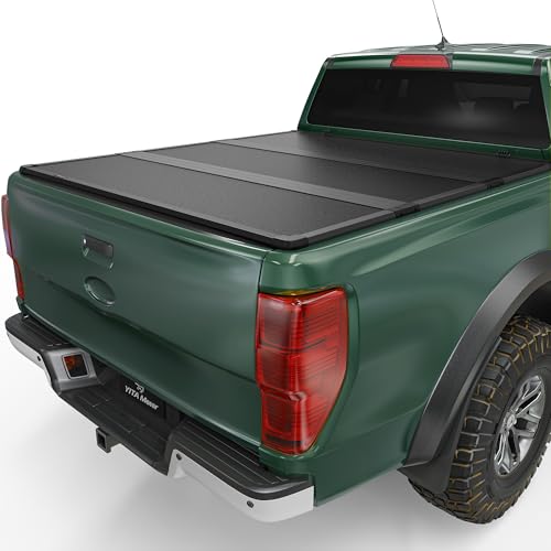 YITAMOTOR Hard Tri-Folding Tonneau Cover for 2022-2026 Fo... Versatile Compatibility: Designed to fit for Ford