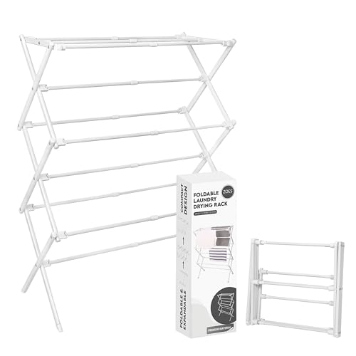ZOES HOMEWARE 2026 Enhanced Clothes Drying Rack | Foldabl... 【2026 REINFORCED Laundry Rack】We've incorporated N