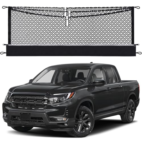 3-Layer Cargo Net for Honda Ridgeline 2017-2026, Integrat... 3-Layer Storage for Organized Hauling: The Lonyaqu