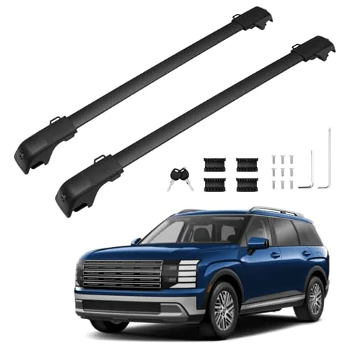 300LBS Roof Rack Crossbar for 2026 Hyundai Palisade with ... 【Fitment】Powerty roof rack cross bars are compatib