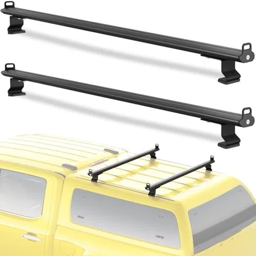 500lbs Universal Roof Ladder Rack 57" for Van & Pickup Tr... 【Heavy-Duty Construction】The Van Roof Ladder Rack