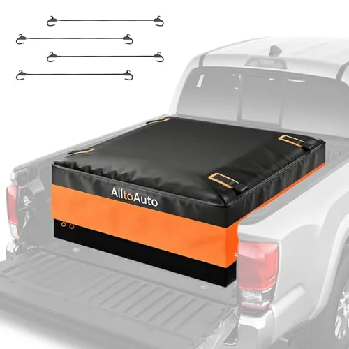 AlltoAuto 38 Cubic Feet Truck Bed Cargo Bag, Waterproof w... Maximize Your Haul: Massive 38 cubic feet capacity