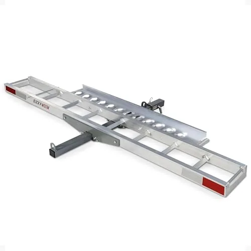 Aluminum Motocross & Dirt Bike Hitch Mounted Carrier AMC-... Versatile Bike Hauling: Transport motorcycles, e-b
