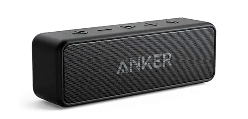 Anker soundcore 2 Portable Bluetooth Speaker, Stereo Soun... Outdoor-Proof Speaker: Portable design with IPX7 w