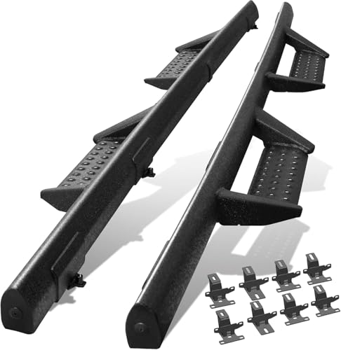 BINARY STAR Curve Design Running Boards Compatible with V... Product Fitment- Truck Running boards compatible w