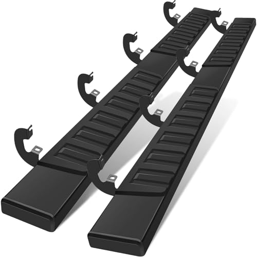 COMNOVA 6 Inches Running Boards& Steps Step Bars Compatib... FITMENT: Running Boards For 2019-2026 Chevy Silver