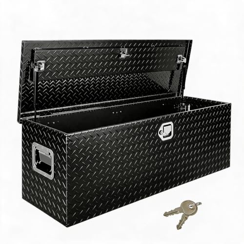Garvee Aluminum Truck Bed Tool Box, 48 in Diamond Plate T... 1. BUILT TO LAST FOR HEAVY DUTY USE: Constructed f