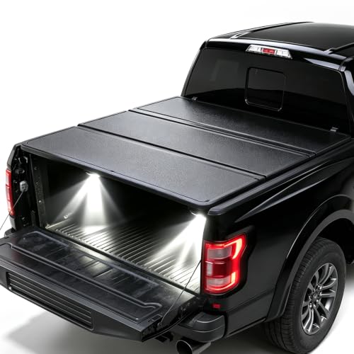 Hard Tri-Fold Truck Bed Tonneau Cover Fit 2019-2026 Ford ... FIT-Our product is compatible with the 5'1" (61")