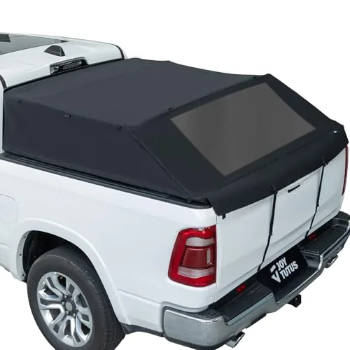 JOYTUTUS Upgraded Truck Bed Soft Topper Compatible with 2... Fitment: The truck bed soft topper fits the 2019-2