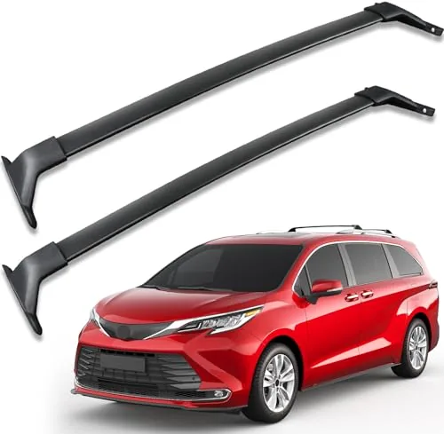 KINGGERI Roof Rack Cross Bars for Toyota Sienna 2021-2026 【Excellent fit】These roof rack crossbars are speci