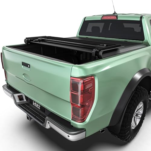 LEDKINGDOMUS Soft Tri-Fold Tonneau Cover for 2022-2026 Fo... Exceptional Compatibility: Tailored specifically t