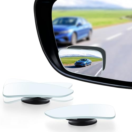 LivTee Blind Spot Car Mirror, HD Glass Frameless Convex S... 【360 Degree】2 pieces packaged, newest upgrade 360