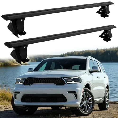 Lockable Crossbars W/O Roof Rail Rack Fit for Dodge Duran... Customized Design: Our Lockable Cross Bar is speci