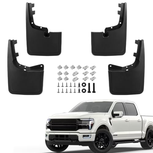 Mud Flaps Compatible with Ford F-150 2021-2026 W/O OEM Fe... Specialized Protection: Designed for Ford F-150 20