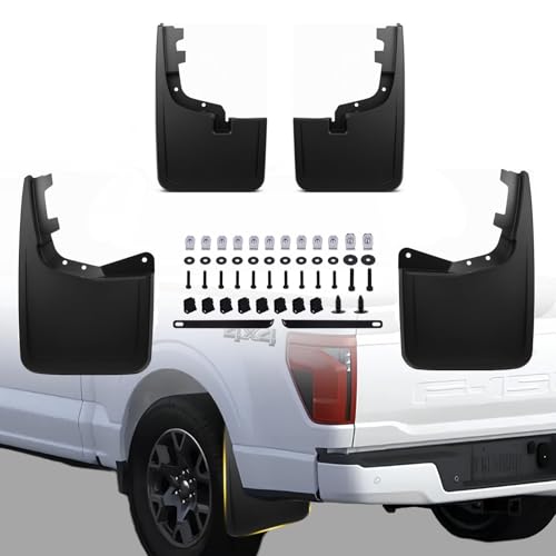 Mud Flaps Fit for Ford F150 2026 2025 2024 2023 2022 2021... Compatibility: These mud flaps for trucks are spec