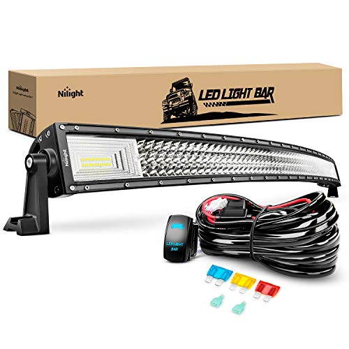 Nilight ZH408 52Inch 783W Curved Triple Row Flood Spot Co... SUPER BRIGHTNESS: Combo beam with triple row and n