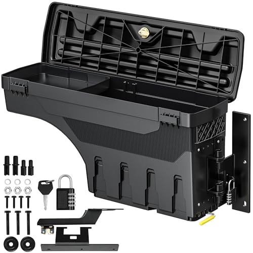 OEDRO Truck Bed Storage Tool Box Fits 2015-2026 Ford F150... FIT: The truck bed storage box is compatible with