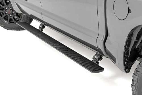 Rough Country Power Running Boards with LED Step Lights f... 6” ALL-SEASON ALUMINUM RUNNING BOARDS: Lightweight