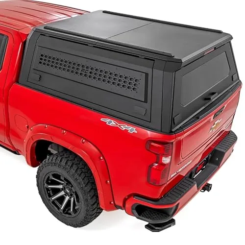 Rough Country Truck Bed Cap Topper for Chevy Silverado & ... Easy Access from Every Angle: Full-opening gullwin