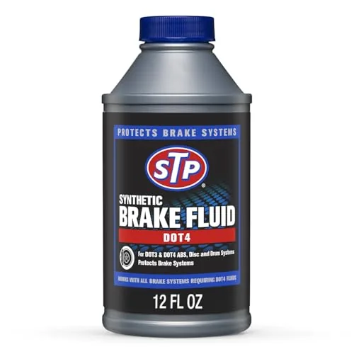 STP Synthetic DOT 4 Brake Fluid, 12 oz, For ABS Disc Drum... Increases dry boiling point to ensure maximum life