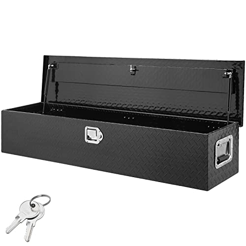 VEVOR Heavy Duty Aluminum Truck Bed Tool Box, Diamond Pla... Last A Lifetime: VEVOR truck tool box is construct