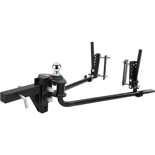 VEVOR Sway Control Weight Distribution Hitch, 1,500 lbs C... Enhanced Structural Integrity: Forged from high-te