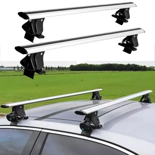 Without Roof Rail Rack Lockable Roof Rack Cross Bars Fit ... Fitment--Our roof rack cross bars compatible with