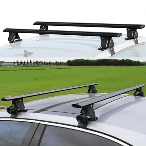 Without Roof Rail Rack Lockable Roof Rack Cross Bars Fit ... Fitment--Our roof rack cross bars compatible with