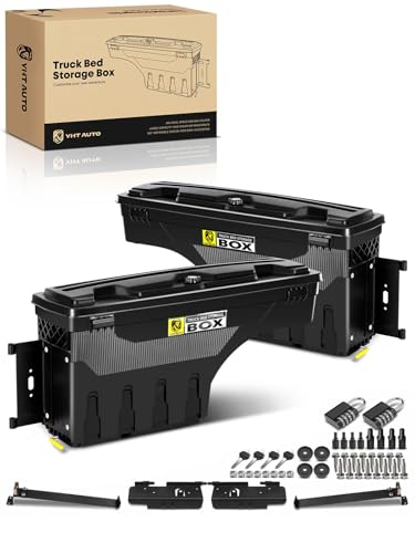 YHTAUTO Driver & Passenger Truck Bed Storage Tool Box for... Incredible Fit: Compatible with 2015-2026 Ford F15