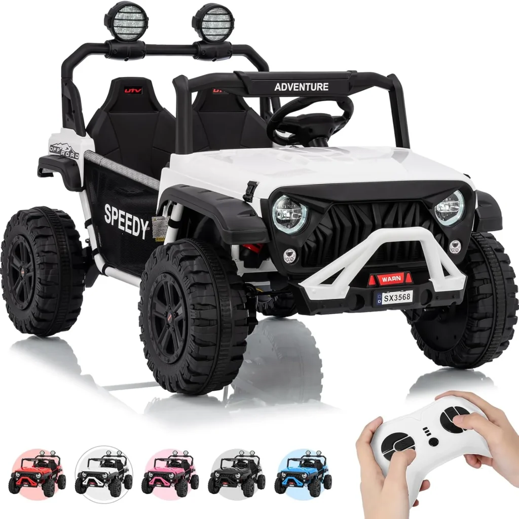 2 Seater Ride on Car for Kids, 24V Ride on Toy, Fast 4.97...