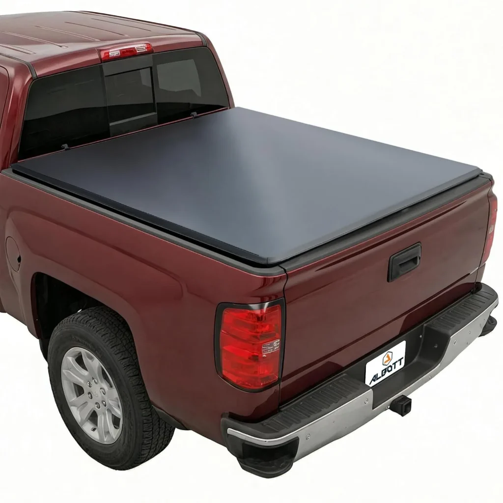 Albott 5.8 FT Soft Roll Up Truck Bed Tonneau Cover for 20...