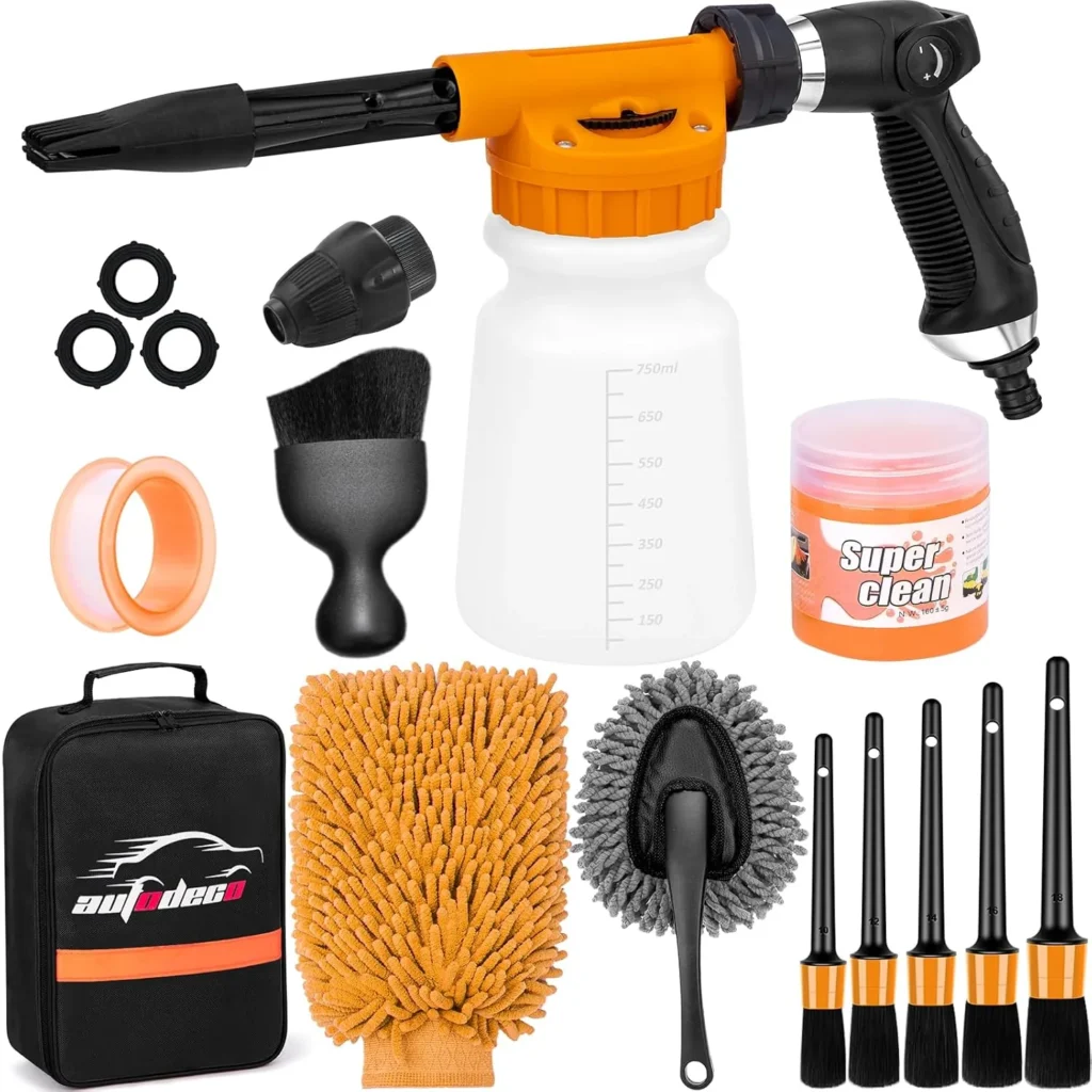 AUTODECO Car Wash Detailing Kit Cleaning Kits with Foam G...