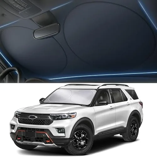 Autovir Windshield Sun Shade, Foldable Car Window Shades,...