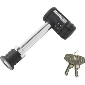 Barbell-style receiver hitch lock for a Class III hitch