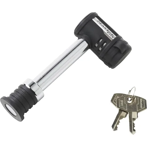 Barbell-style receiver hitch lock for a Class III hitch