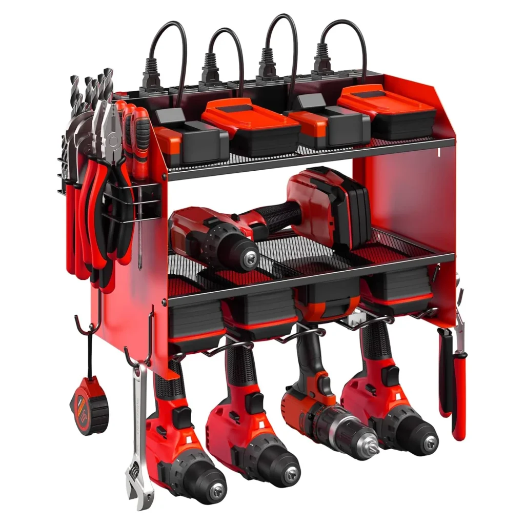 CCCEI Modular Power Tool Organizer Wall Mount with Chargi...