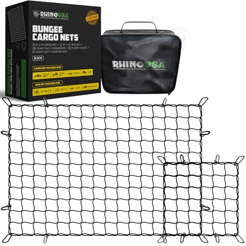Bungee cargo net set, a Christmas gift for truck owners
