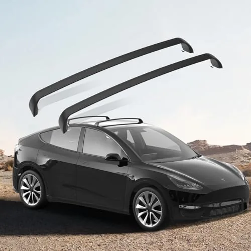 FITEV Roof Rack Crossbars for Tesla Model Y 2020-2026 | N... Fitment:Perfect fit for Tesla Model Y 2020-2026(No