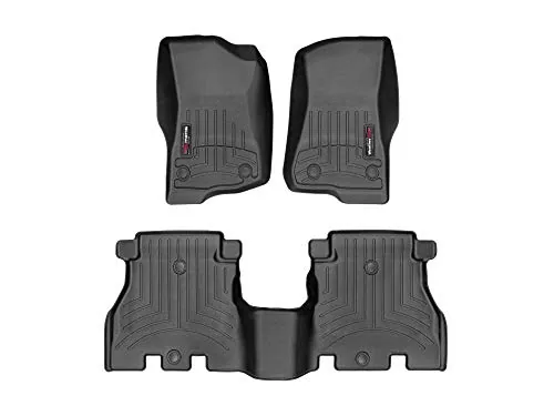WeatherTech custom-fit floor liners for a Jeep Wrangler