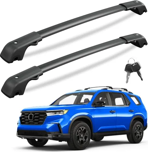 KINGGERI 300lbs Lockable Roof Rack Cross Bars for Honda P... 【Attention & Fitment】These roof rack crossbars are