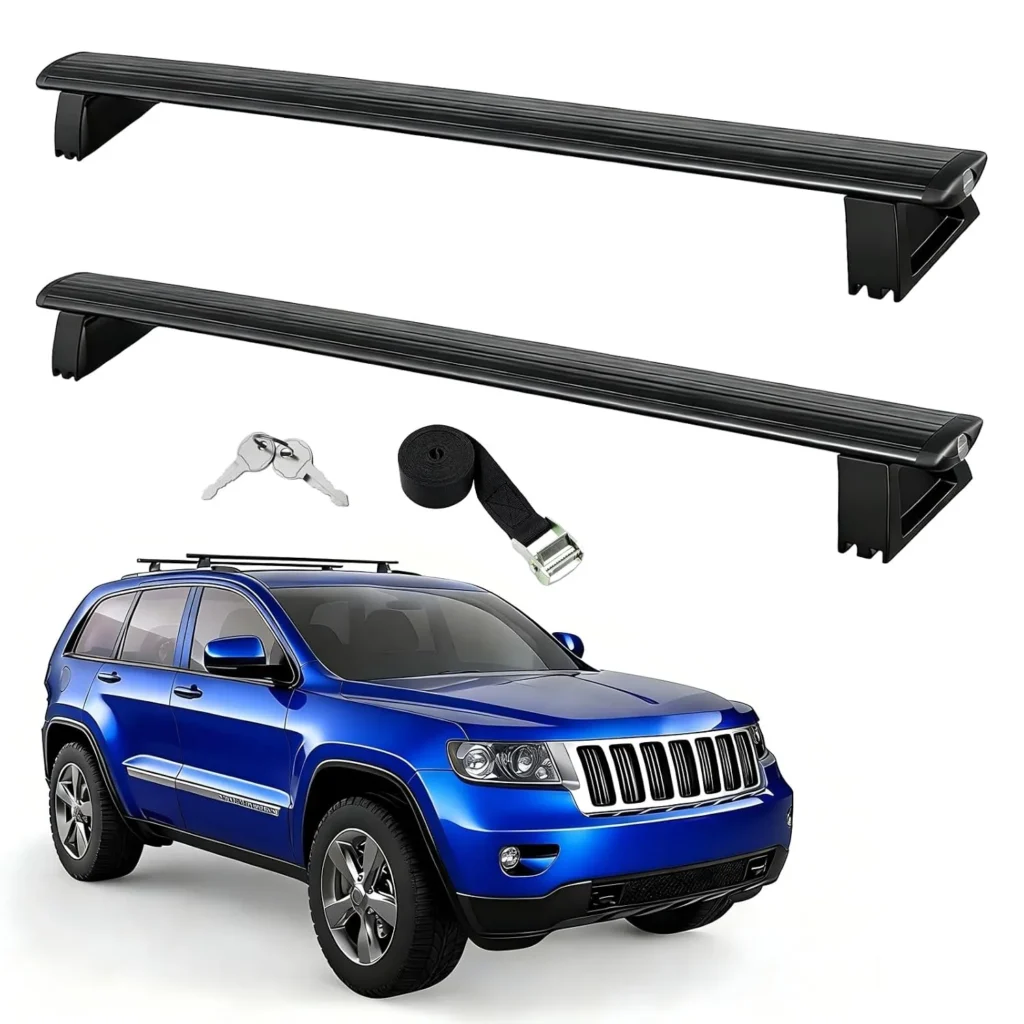 Locking Roof Rack Cross Bars for 2011-2021 Jeep Grand Che...