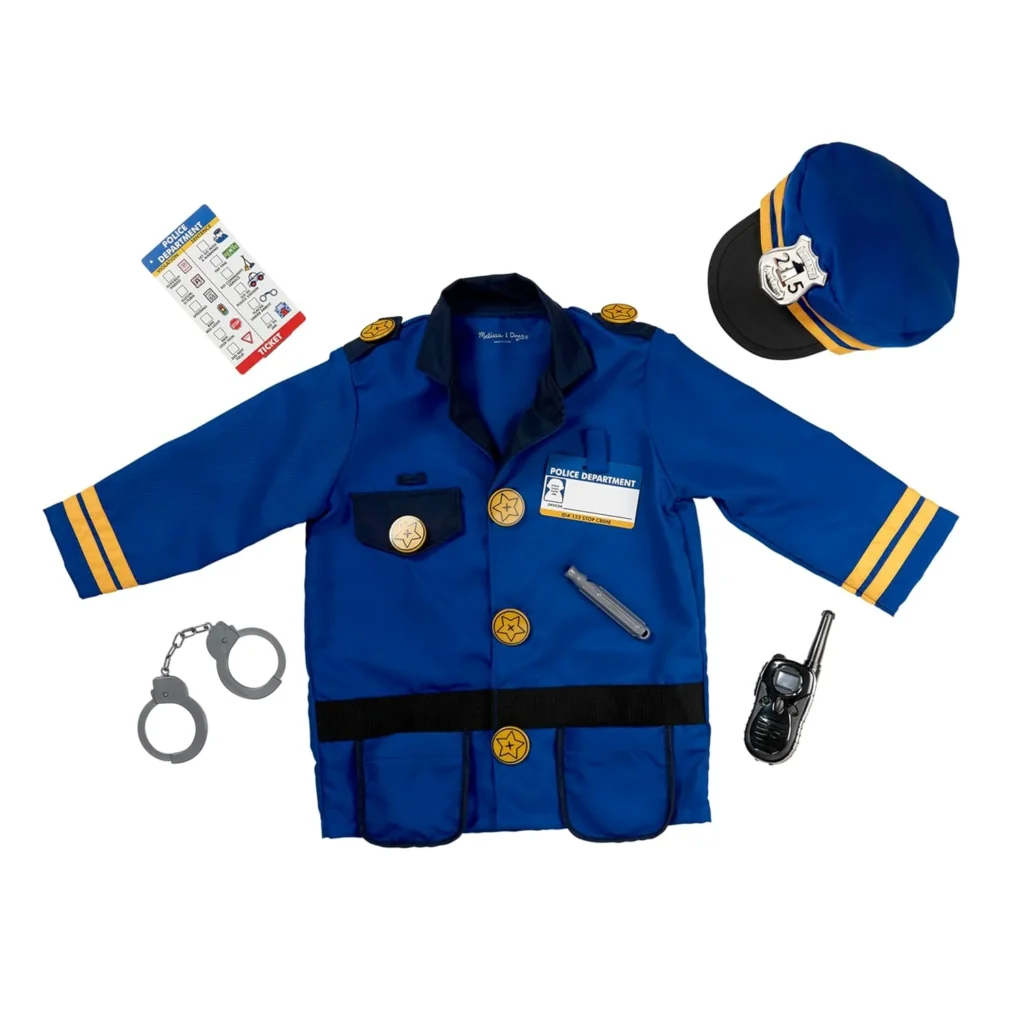 Melissa & Doug Police Officer Costume Dress-Up Set for Ki...
