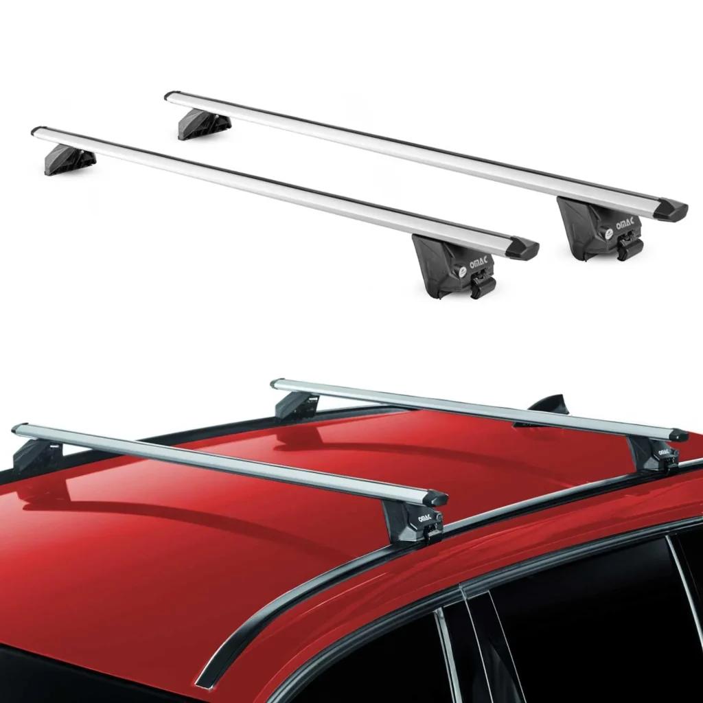 OMAC Aluminium Roof Rack Cross Bars TÜV Certified for 47'...