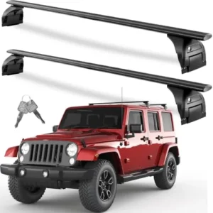 Roof Rack Cross Bars for Jeep Wrangler JK JL Gladiator JT... 【Better Base Feet】Base feet are made from high-str